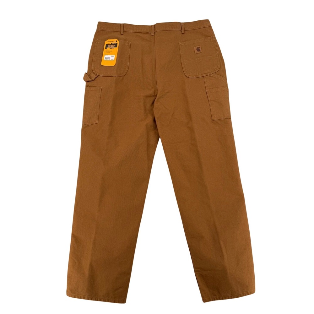Carhartt Mens 44x36 Brown‎ Loose Fit Canvas Work Pants B11-BRN New W Tags - Picture 7 of 10